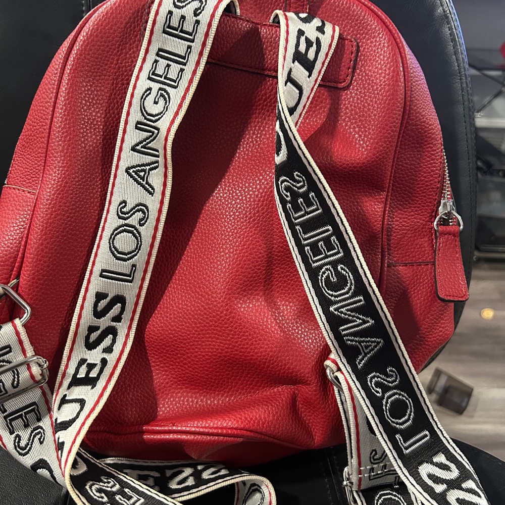 GUESS Bold Red Backpack - Picture 7 of 16